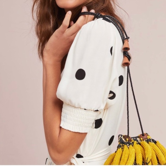 Anthropologie Breanna Wrap Polka Dot Dress - Picture 6 of 13